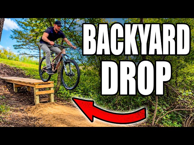 I Built a Backyard Drop to Get Better at Mountain Biking