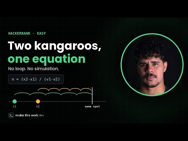Kangaroo — HackerRank Solved with Algebra, Not a Loop