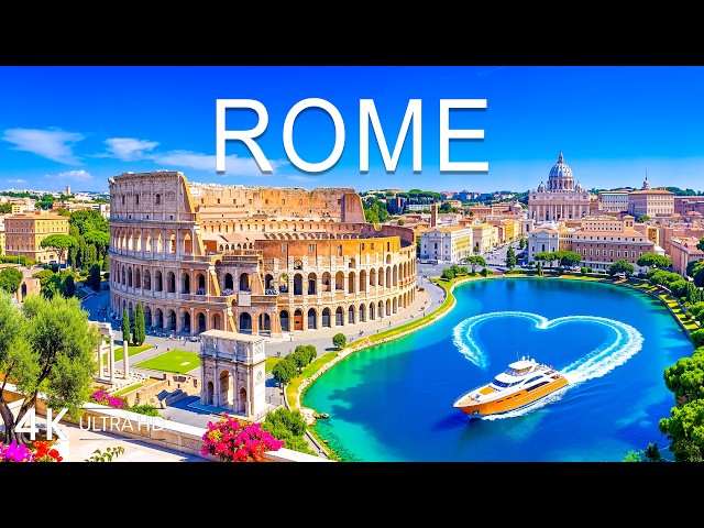 🔥 [4K] Rome 🇮🇹 Travel in 4K | Colosseum, Trevi Fountain & Stunning Historic Views