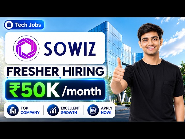 🔥Sowiz Off-Campus Hiring | ₹50K Remote AI Internship + Python Developer Internship | Apply Now