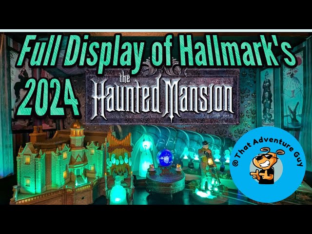 Full Display of Hallmark's Haunted Mansion Storytellers Ornaments With ALL the New 2024 Ornaments!!