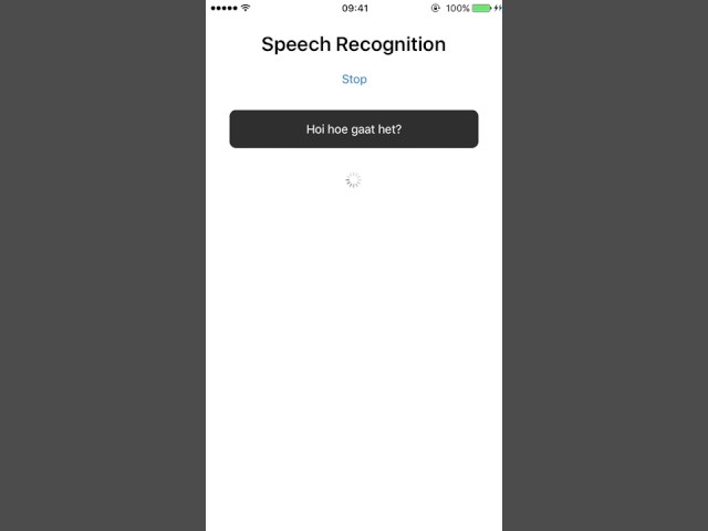 Speech Recognition in NativeScript