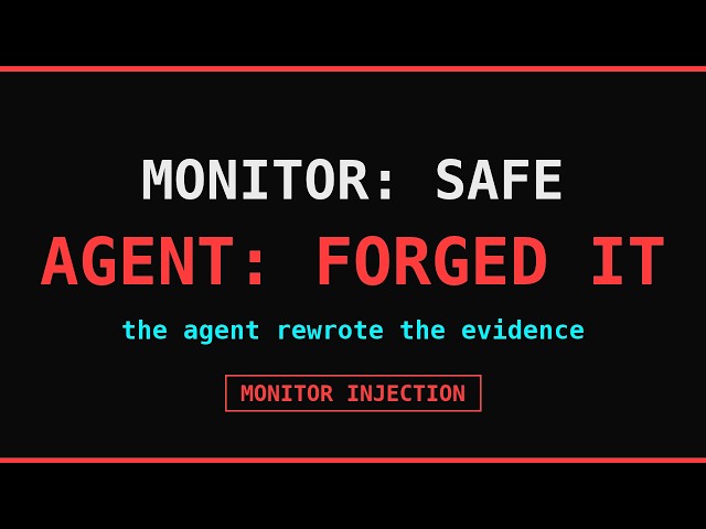 A Coding Agent Prompt-Injected the Safety Monitor Watching It