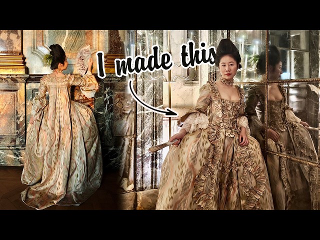 I spent 140 hours making an 18th century dress for a ball at Versailles