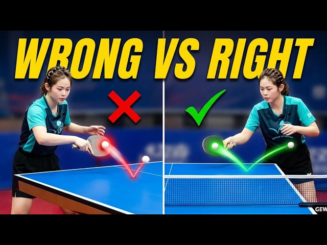 Common error dealing with sidespin in table tennis