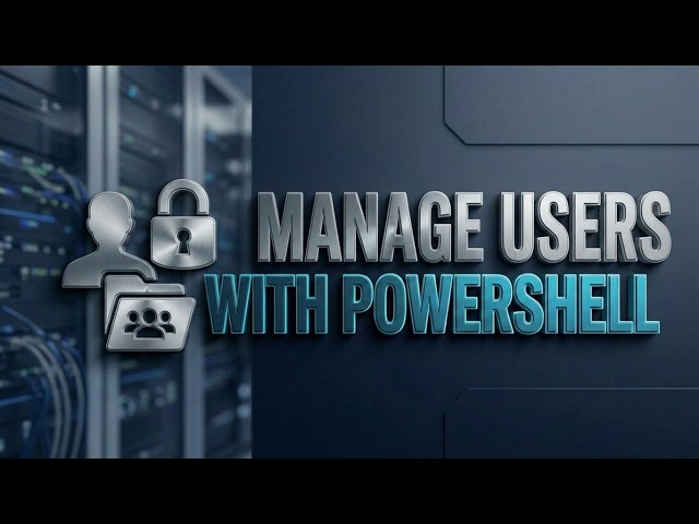 Stop Using GUI: Manage Active Directory Users with PowerShell