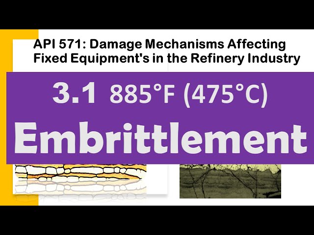 API 571 Damage Mechanism 885 °F 475 °C Embrittlement