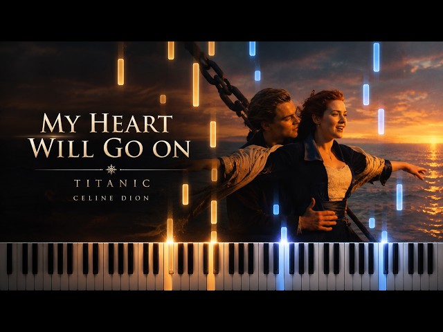 My Heart Will Go On (Titanic) - Celine Dion | Piano Cover & Tutorial