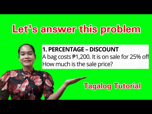 Percentage Problem Solving Tagalog Tutorial #maths #mathematics #percentage 