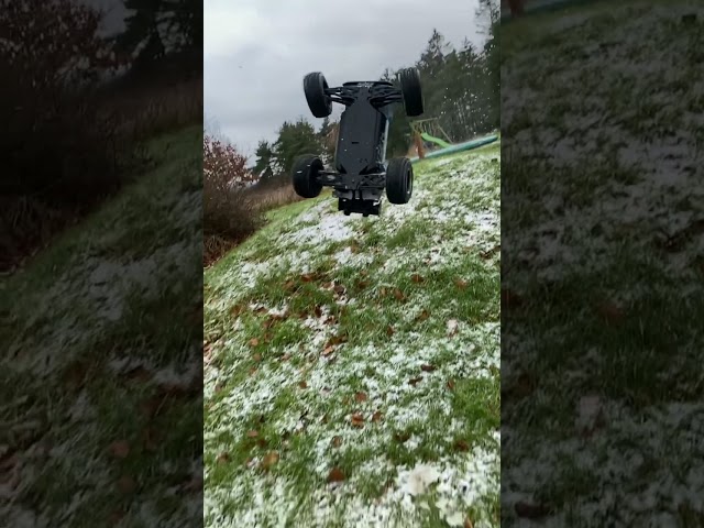 RC Car Bad Landing - Rear First!