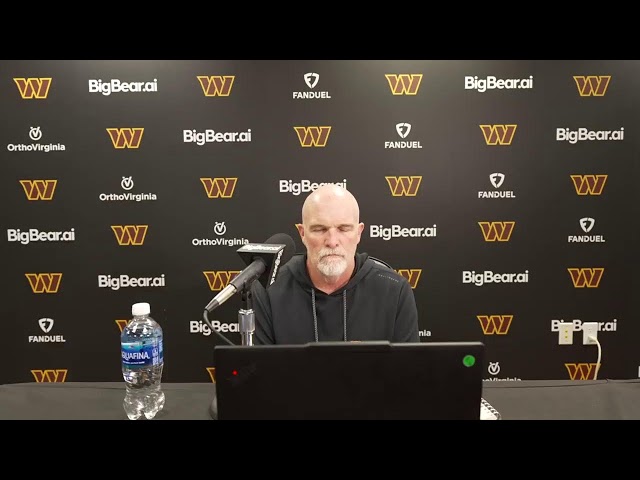 HC Dan Quinn Speaks To The Media | Washington Commanders