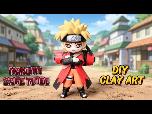 How to Make Naruto Sage Mode with Clay! 🐸🔥 Naruto Shippuden | Clay Art Tutorial