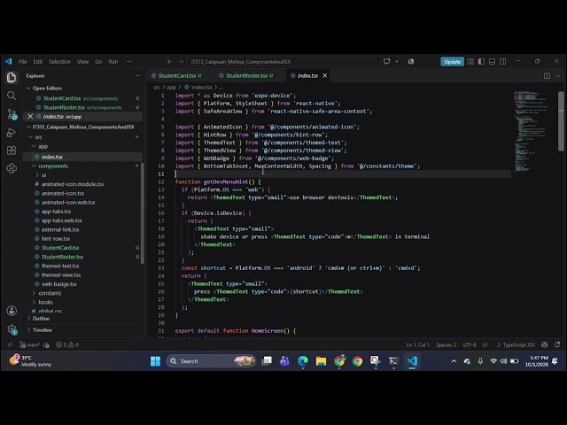 React Components & JSX in Action | Mobile Programming📳