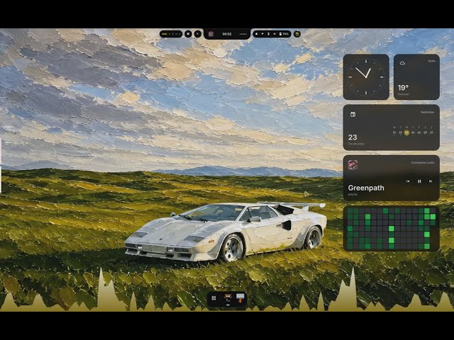 My Arch Linux + Hyprland desktop, now with face unlock — impasto