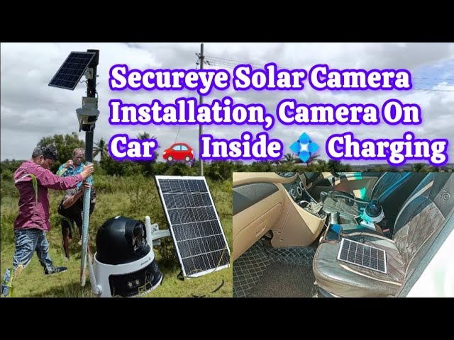 Secureye Solar Camera Installation farm Side Installation ✨ #technology 