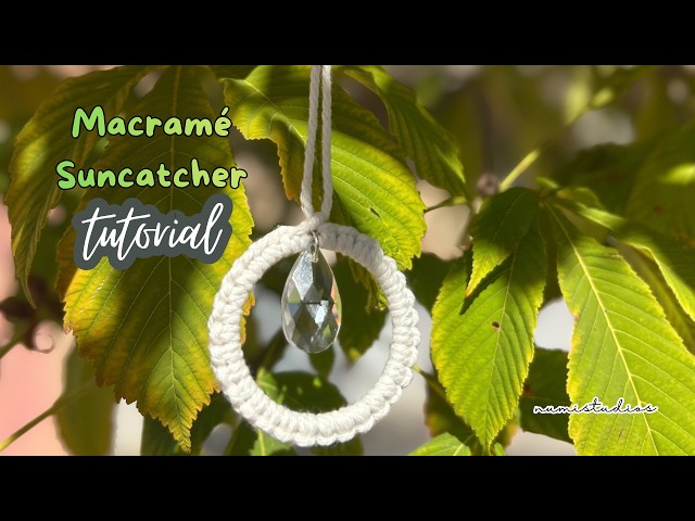 Easy Macramé Suncatcher Tutorial | DIY Macramé Suncatcher (Pandahall Collaboration)