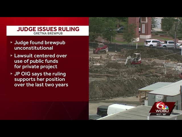 Controversial Gretna Brewpub is unconstitutional, judge rules
