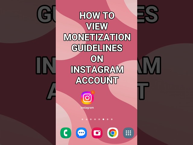 How To View Monetization Guidelines on Instagram Account #instagramtutorial #instagramreels #how