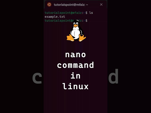 Nano command in linux | Nano text Editor | Linux Commands #shorts #linux