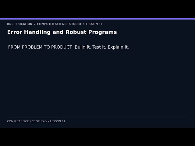 Python Error Handling — Stop Your Program from Crashing on Normal Mistakes | 09/41