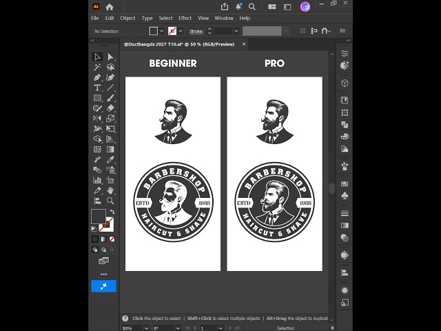 Adobe Illustrator 2027 Tips – How to Professionally Match a Logo to Its Background #ducthangds
