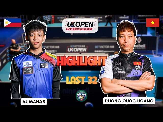 HIGHLIGHTS | Duong Quoc Hoang vs AJ Manas | | LAST 32 | UK Open Pool Championship | WNT Matchroom
