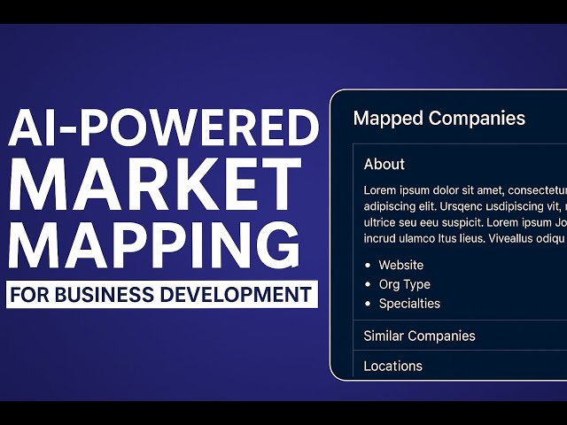 AI Market Mapping for Executive Search | Discover Your TAM, SAM & SOM in Minutes