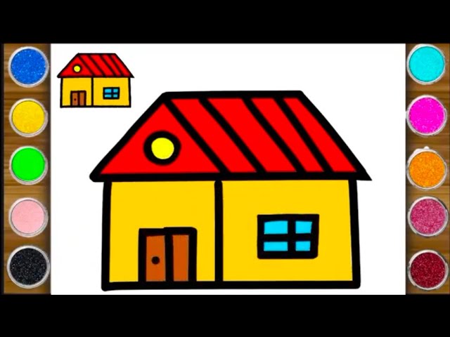 🏠 Cute House Drawing for Kids | Easy & Simple House Drawing Tutorial | Art and More
