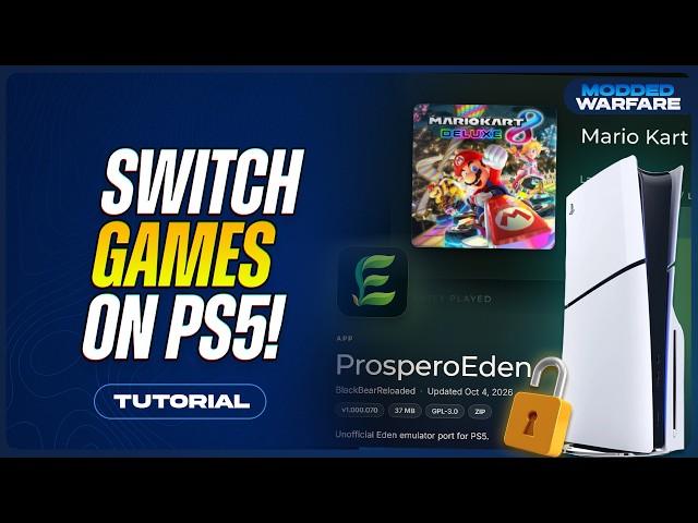 Play your Switch Games on a Jailbroken PS5! (13.60 or lower)