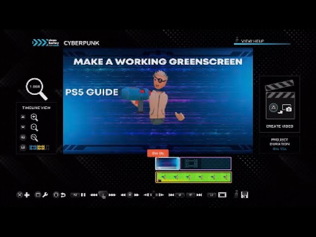 PS5/PS4 How to use greenscreens share factory