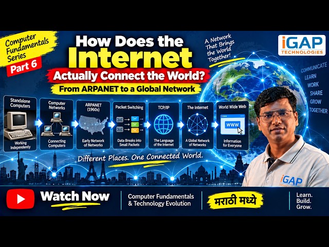06 - How Does the Internet Actually Connect the World? | Internet Explained | Marathi