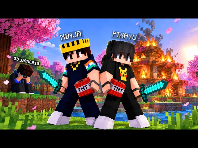 WHY DID WE BOTH DESTROYED OUR FRIEND'S HOUSE! NINJA SMP S1E1