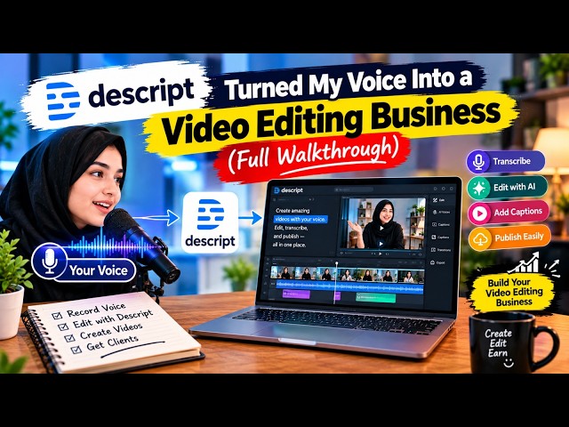 Descript AI Voice Clone & Video Editing | Full Walkthrough, AI Tools & Creator Workflow