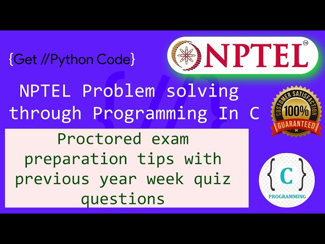 Proctored exam preparation tips for Problem solving through programming in C