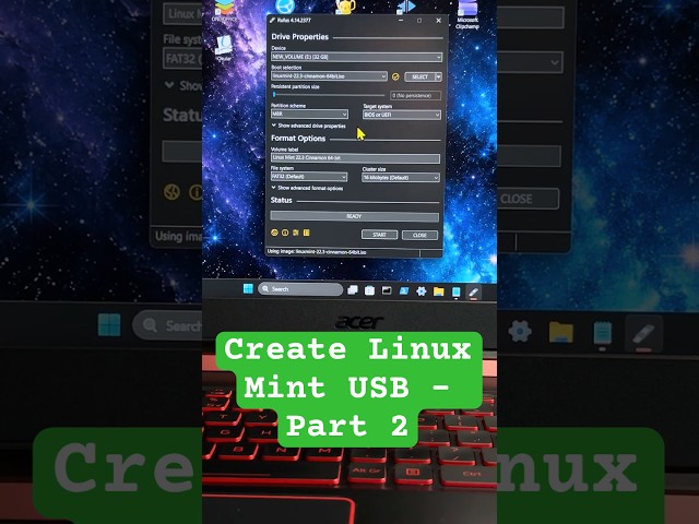 Create Linux Mint USB (Part 2) – Rufus Setup + Create Bootable USB