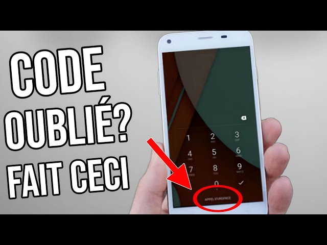 DÉVERROUILLER Son téléphone Android sans le code avec l'option Appelle d'urgence