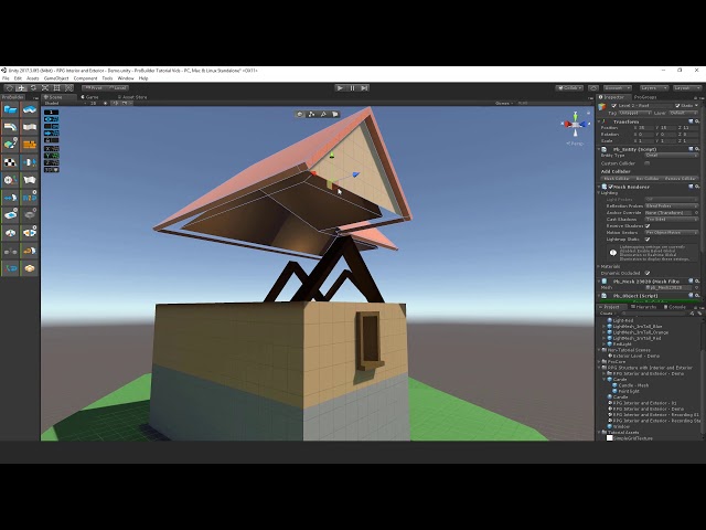 ProBuilder Building Structures with Interior and Exterior
