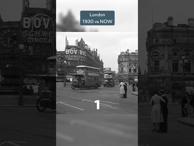 Same place almost 100 years apart🤯 Do you prefer London before or now?