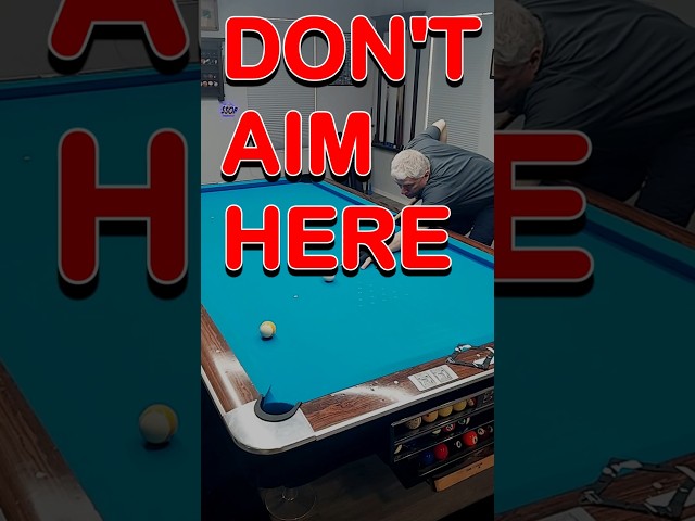The Pool Aiming Mistake Almost Everyone Makes #shorts #pool #billiards #aiming #freepoollesson