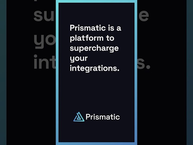 Supercharge your integrations with Prismatic  #b2bsaas #integrations