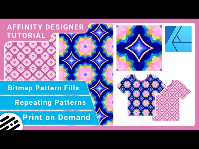 Affinity Designer Tutorial - Repeating Patterns, Bitmap Pattern Fills & Print on Demand Sites