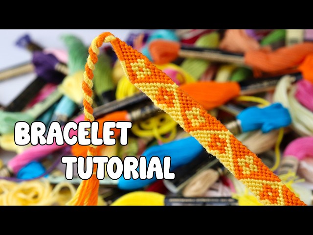 Pinwheel Flowers Friendship Bracelet Tutorial