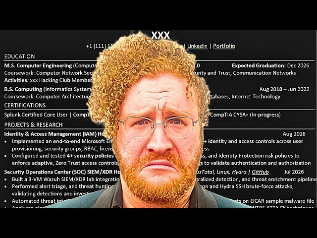 Why Cyber Security Analysts Get REJECTED From Every Job | Recruiter Reviews Resume