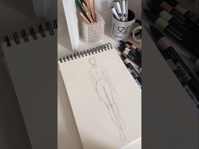 How to draw a figure for fashion designing#tutorial #fashion #design #shorts