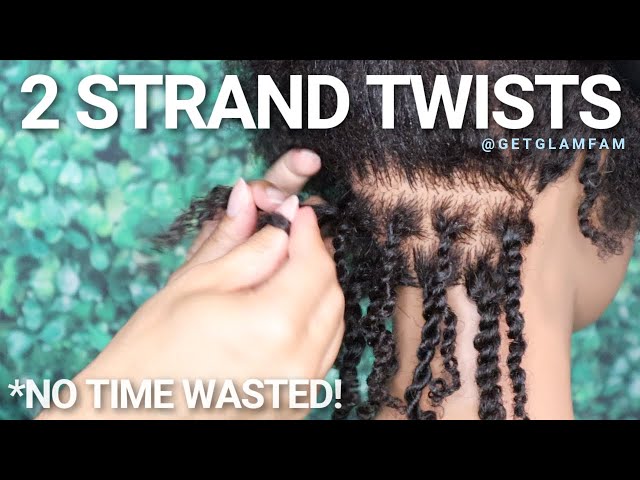 How to 2 strand twist (STRAIGHT TO THE POINT)