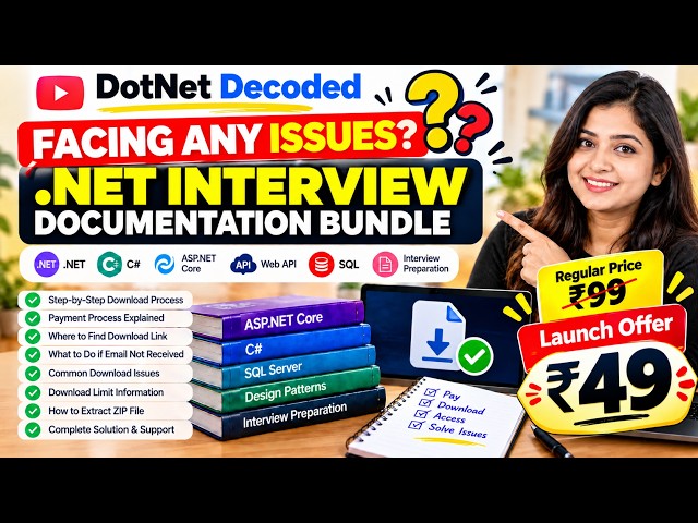 Facing Issues While Downloading .NET Interview Bundle? | Payment & Download Steps Explained