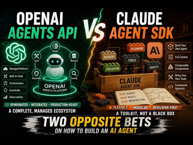 OpenAI Agents API vs Claude Agent SDK: Two Opposite Bets on How to Build an AI Agent