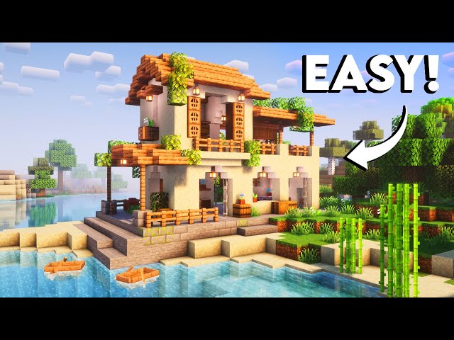 Minecraft | How to Build a Relaxing Beach House (Tutorial)