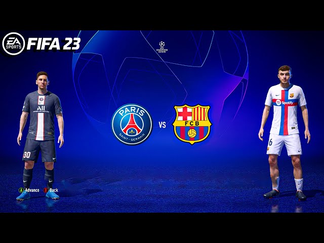 FIFA 22 - Barcelona Vs PSG - UEFA Champions League 22/23 - Gameplay & Full match