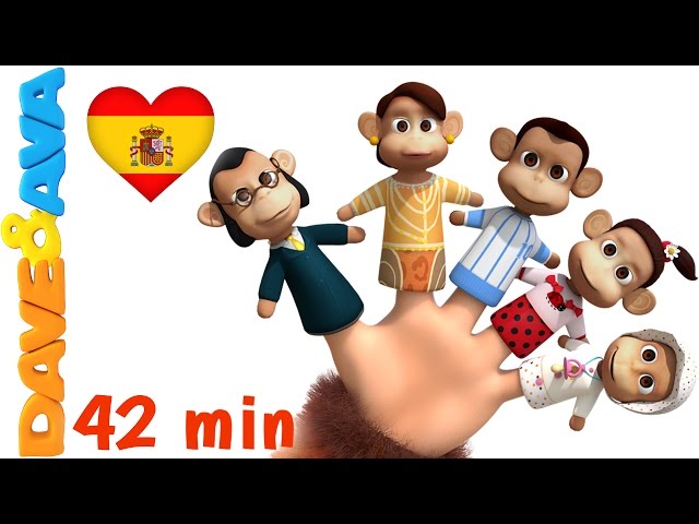 👋 Сanciones Infantiles | Canciones Infantiles en Español de Dave y Ava| La Familia Dedo - Colección👋